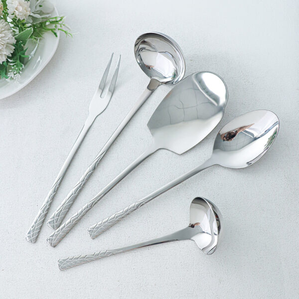 high mirror polished non magnetic stainless steel cutlery and utensil set